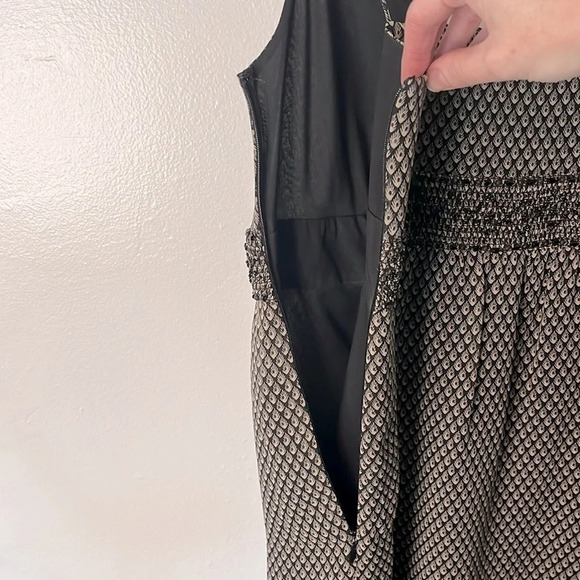 Tory Burch New Label Spaghetti Strap Beaded Black Gray Shift Dress Sz XS Petite - Picture 9 of 10